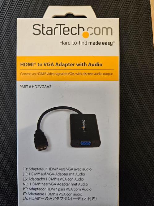 StarTech  HDMI to VGA Adapter, Informatique & Logiciels, Pc & Câble réseau, Neuf, Enlèvement ou Envoi