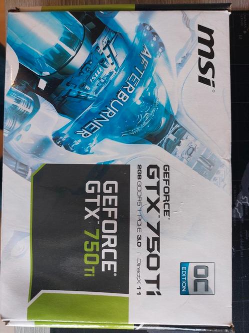Grafische kaart MSI Nvidia Geforce GTX 750 TI OC, Informatique & Logiciels, Cartes vidéo, Comme neuf, Nvidia, PCI, GDDR5, HDMI