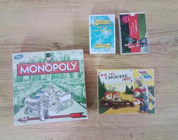 Spelletjes: Monopoly (reisversie), hints La Chouffe, kaartsp