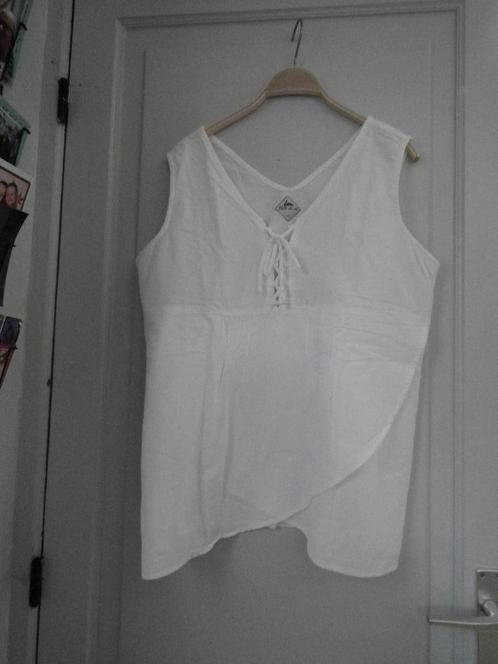 Mouwloze blouse voor dames (maat M/L) Nile White, Kleding | Dames, Blouses en Tunieken, Zo goed als nieuw, Maat 42/44 (L), Wit