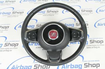 Stuur + airbag zwart Fiat 500 (2016-heden)