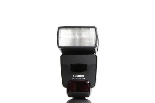 Canon Speedlite 420 EX flitser met 12 maanden garantie, TV, Hi-fi & Vidéo, Photo | Flash, Comme neuf, Canon, Inclinable, Enlèvement ou Envoi