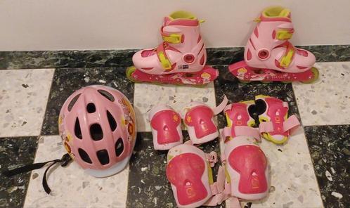 Patins à roues alignées Oxelo 28-31 + casque + protection, Enfants & Bébés, Jouets | Extérieur | Patins à roulettes, Utilisé, Réglable
