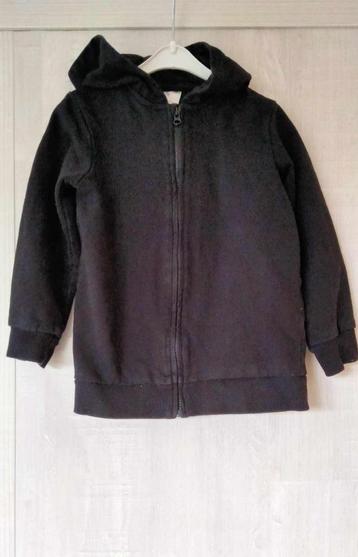 Zwarte hoodie H & M maat 92 - 98