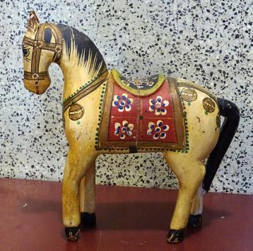 petit cheval en bois INDE Rajasthan '80s
