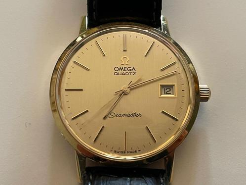 Omega Quartz Seamaster 18k Gold avec bracelet cuir, Bijoux, Sacs & Beauté, Montres | Hommes, Utilisé, Montre-bracelet, Omega, Or