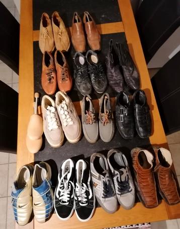 Heren schoenen 12 paar, M 45, 46 