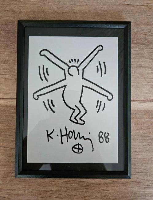 Carte artistique Keith Haring « 88 » 130 x 180 mm, Antiquités & Art, Art | Dessins & Photographie, Enlèvement ou Envoi