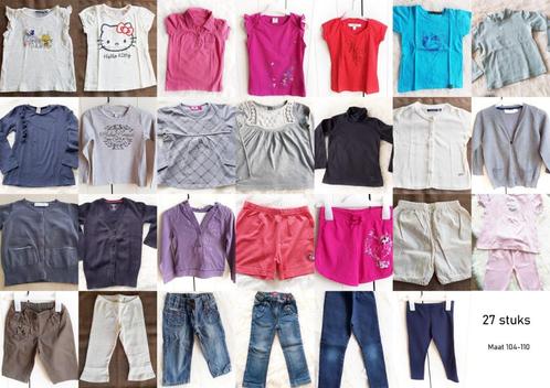 Lot 27 stuks meisjeskledij (maat 104-110), Kinderen en Baby's, Kinderkleding | Kinder-kledingpakketten, Zo goed als nieuw, Maat 104