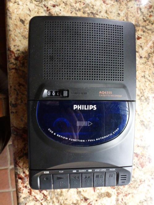 Cassetterecorder Philips AQ6455 vintage, TV, Hi-fi & Vidéo, Decks cassettes, Philips, Enlèvement ou Envoi