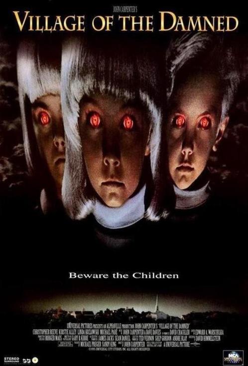 Village of the Damned (1995) Dvd Zeldzaam !Christopher Reeve, Cd's en Dvd's, Dvd's | Horror, Gebruikt, Vanaf 16 jaar, Ophalen of Verzenden