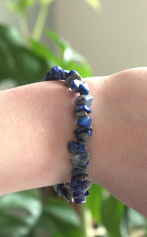 lapis lazuli split armband, Collections, Minéraux & Fossiles, Minéral, Enlèvement ou Envoi