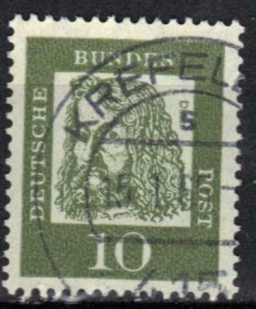 Duitsland Bundespost 1961-1964 - Yvert 223 - Beroemde D (ST), Timbres & Monnaies, Timbres | Europe | Allemagne, Affranchi, Envoi