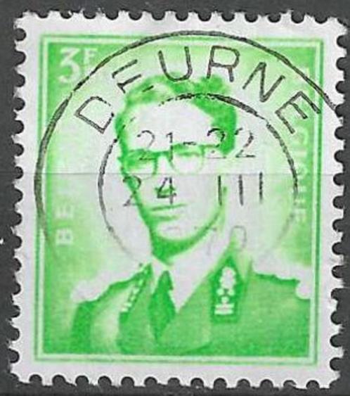 Belgie 1958/1962 - Yvert/OBP 1068 - Koning Boudewijn (ST), Timbres & Monnaies, Timbres | Europe | Belgique, Affranchi, Maison royale