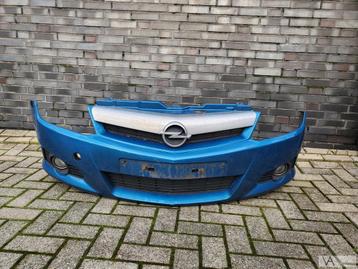 Opel Tigra twintop 2004 - 2009 voorbumper blauw krasjes €250