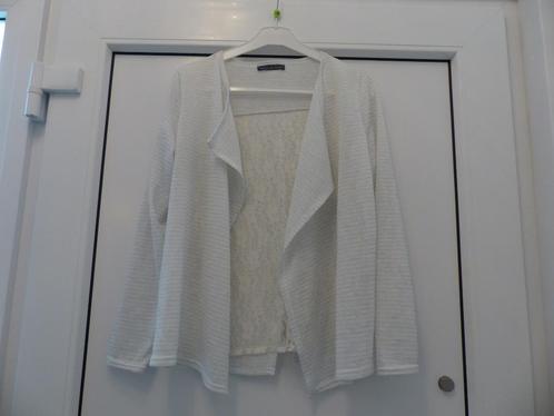Veste Cassis blanche festive - taille L/XL, Vêtements | Femmes, Vestes & Costumes, Comme neuf, Manteau, Taille 42/44 (L), Blanc