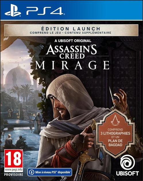 Neuf - Assassin's Creed Mirage - Edition Lancement - PS4 (Up, Consoles de jeu & Jeux vidéo, Jeux | Sony PlayStation 4, Neuf, Enlèvement ou Envoi