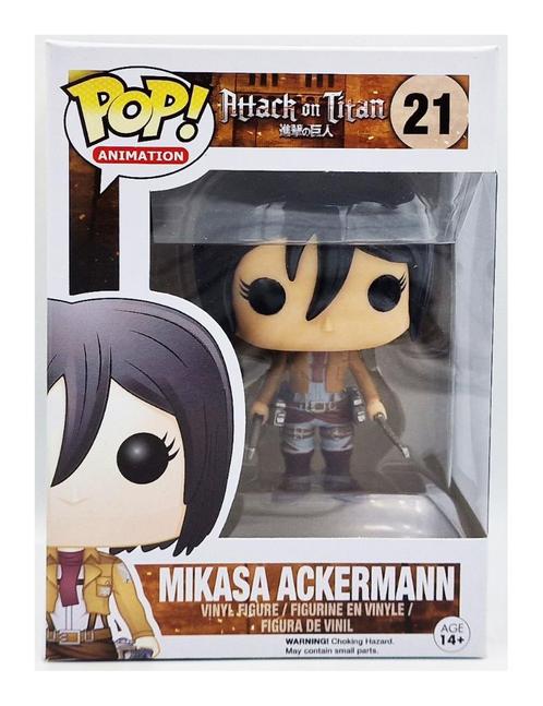 Funko POP Attack on Titan Mikasa Ackermann (21), Collections, Jouets miniatures, Comme neuf, Envoi