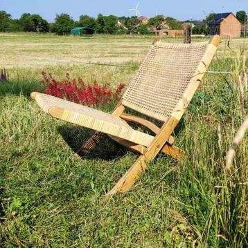 Fauteuil en rotin boho de style Ibiza (nouveau)