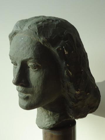 Eric WANSART °1899-1976 buste tête terrecuite portrait femme