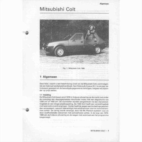 Mitsubishi Colt Vraagbaak losbladig 1980 #2 Nederlands, Boeken, Auto's | Boeken, Gelezen, Mitsubishi, Ophalen of Verzenden