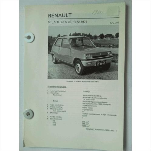 Renault 5 Vraagbaak losbladig 1972-1975 #1 Nederlands, Livres, Autos | Livres, Utilisé, Renault, Enlèvement ou Envoi