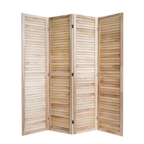 Kamerscherm roomdivider hout 4 delig Spaanse scheidingswand, Maison & Meubles, Accessoires pour la Maison | Paravents d'intérieur