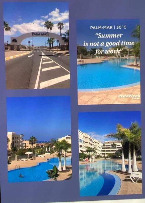 Tenerife Palm-Mar te huur appartement vrij vanaf 23/4/2024., Vacances, Maisons de vacances | Espagne, Îles Canaries, Appartement