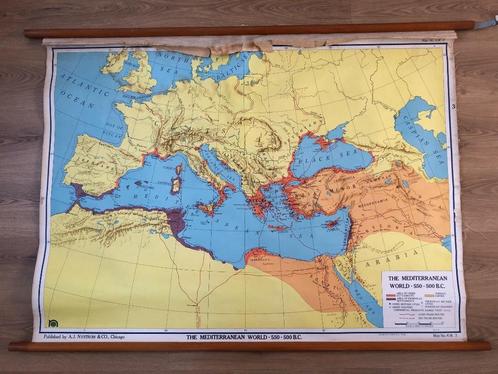 historische landkaarten op rol, Livres, Atlas & Cartes géographiques, Utilisé, Carte géographique, Europe autre, Enlèvement