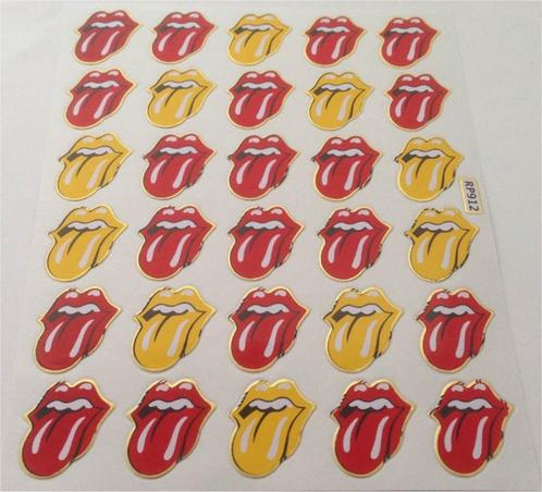 Rolling Stones metallic stickervel #2, Collections, Autocollants, Neuf, Envoi