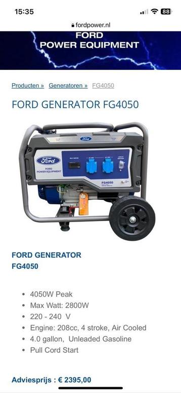 Nieuwe Ford generator