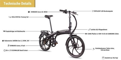 Plooifiets Vouwfiets E.Chrisson, Vélos & Vélomoteurs, Vélos | Vélos pliables, Neuf, Totalement pliable, Vitesses, Enlèvement