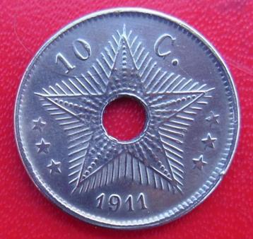 1911 Congo belge - Pièce de 10 centimes 