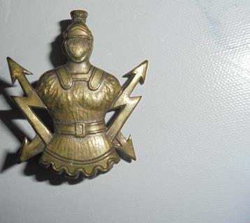 emblème beret Genie-TTR en bronze, années 1950