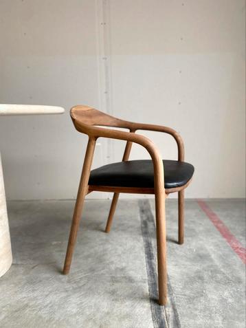 Scandinavisch Walnoot-Eiken Eetkamerstoelen-barstool NIEUW 