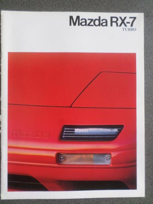 Mazda RX-7 Turbo Coupe & Cabrio Brochure, Boeken, Auto's | Folders en Tijdschriften, Mazda, Ophalen of Verzenden