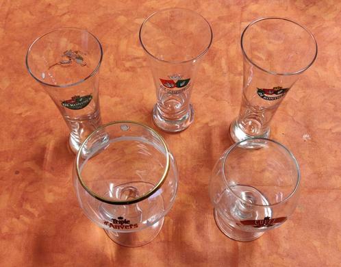 5 verres De Koninck, Collections, Marques de bière, Comme neuf, Verre ou Verres, De Koninck, Enlèvement