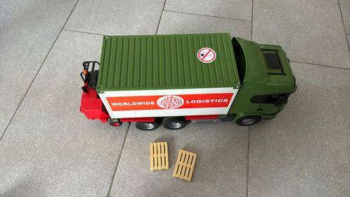 Bruder Scania Vrachtwagen met Heftruck, Kinderen en Baby's, Speelgoed |Speelgoedvoertuigen, Gebruikt, Ophalen