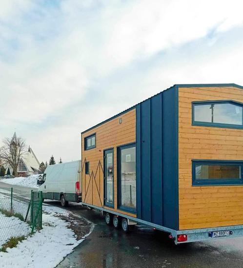 Tiny House, mobiele hoogte 7,2 m² (uitgerust, beschikbaar), Caravans en Kamperen, Caravans, Particulier, tot en met 6, 2000 kg en meer