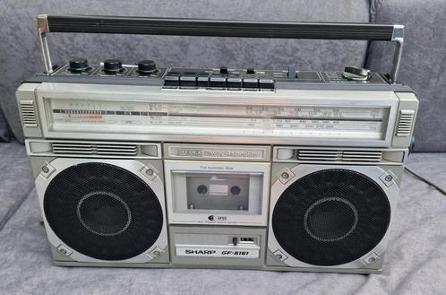 Radio cassette Sharp GF-6161H  Retro Vintage Boombox, TV, Hi-fi & Vidéo, Radios, Utilisé, Radio, Enlèvement ou Envoi