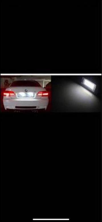Éclairage de plaque d'immatriculation BMW 2 x LED 6000k
