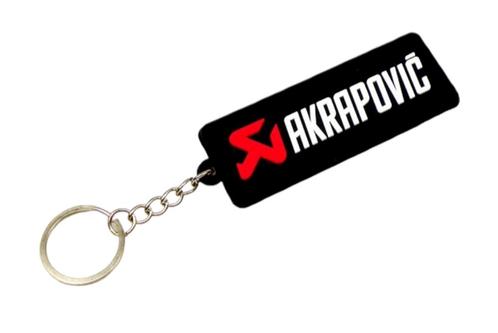 Porte-clés en caoutchouc Akrapovic - 80 x 30 mm, Collections, Porte-clés, Neuf, Marque, Enlèvement ou Envoi