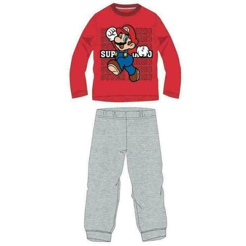 Super Mario Pyjama - Rood/Grijs - Maat 110, Enfants & Bébés, Vêtements enfant | Taille 110, Neuf, Garçon ou Fille, Vêtements de nuit ou Sous-vêtements