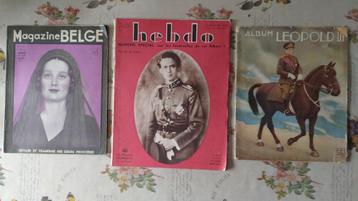 Magazines La Reine Astrid, le roi Léopold III (y compris Heb