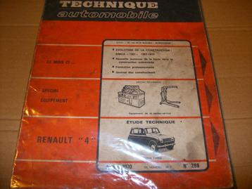 revue technique renault R4 747/845cc de 1961-1969