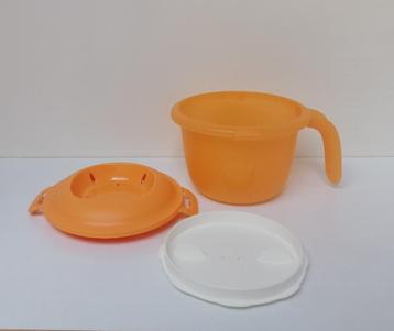 Tupperware Graankoker - Oranje & Wit
