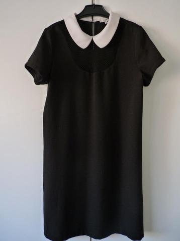 Robe noire - classique avec col blanc - Taille S