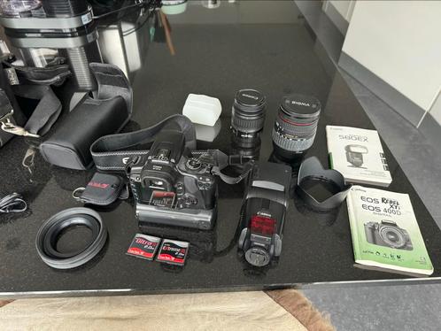 Canon 400D met 18-55mm lens en Speedlite 580EX flits, TV, Hi-fi & Vidéo, Appareils photo numériques, Utilisé, Canon, Enlèvement