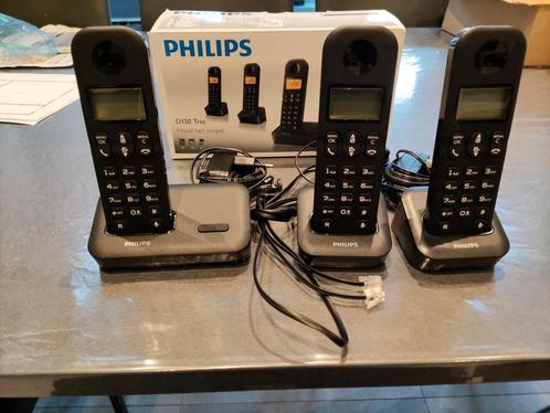Philips D1503B/22, Télécoms, Téléphones fixes | Combinés & sans fil, Utilisé, Enlèvement