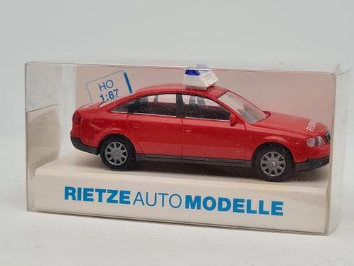 Service d'incendie Audi A6 - Rietze 1/87, Hobby & Loisirs créatifs, Voitures miniatures | 1:87, Comme neuf, Voiture, Rietze, Envoi